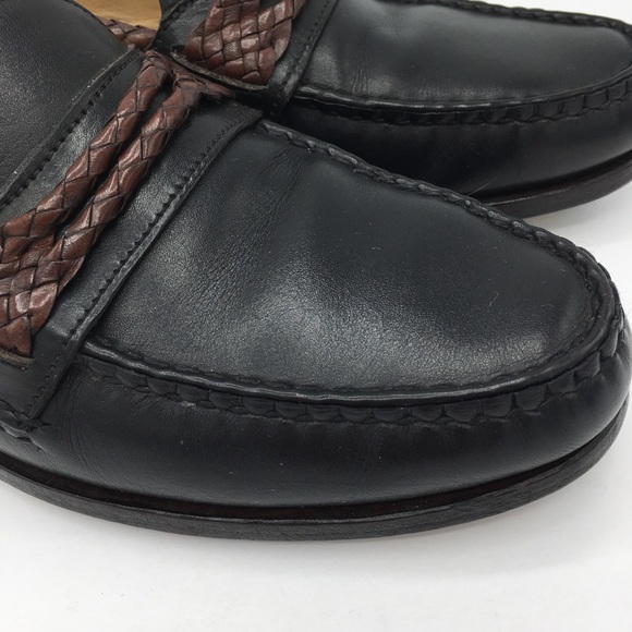 Allen Edmonds Newcomb Black/Brown Calfskin Loafers Size 11B Men’s main image 8